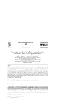An asymptotic study of the inductive pattern formation mechanism in