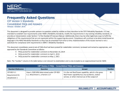 CIP Version 5 Standards