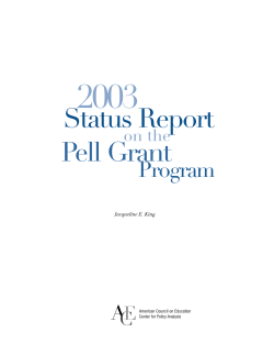 Pell Grant Layout