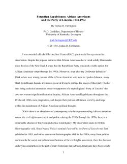 African Americans and the Party of Lincoln, 1948-1972