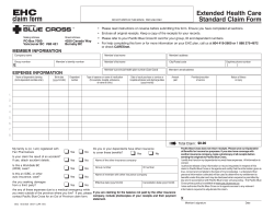 Extended Health Claim Form