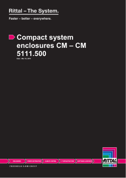 Compact system enclosures CM &ndash; CM 5111.500