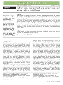Herbivory makes major contributions to ecosystem carbon and