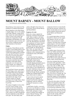 mount barney - mount ballow - Geological Society of Australia