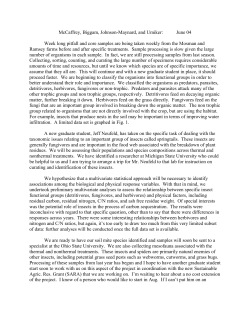 McCaffrey, Biggam, Johnson-Maynard, and Umiker: June 04 Week