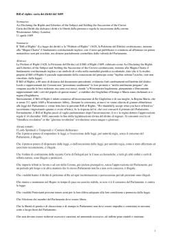 Bill of Rights - Zanichelli online per la scuola