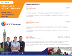 french as a second language - &Eacute;cole des Adultes Le Carrefour