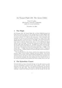 Air Transat Flight 236: The Azores Glider