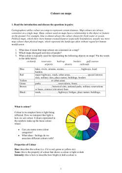 Colours on maps