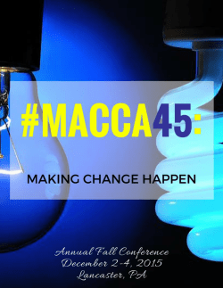 Making Change Happen - Middle Atlantic Career Counseling