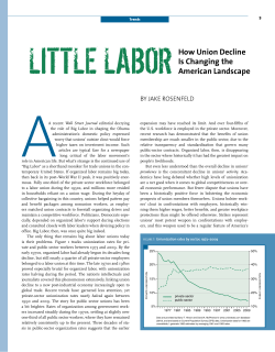 How Union Decline is Changing the American Landscape