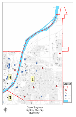 City of Saginaw Light Up The City Quadrant 1