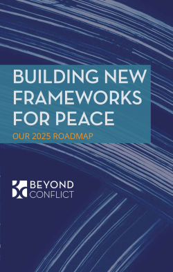 our 2025 roadmap - Beyond Conflict