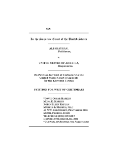 Petition for Writ of Certiorari