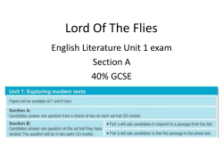 Lord of The Flies revision guide