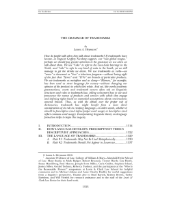 the grammar of trademarks