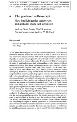 6 The gendered self-concept