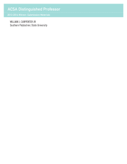 Carpenter - Association of Collegiate Schools of Architecture