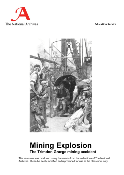 Mining Explosion - The National Archives