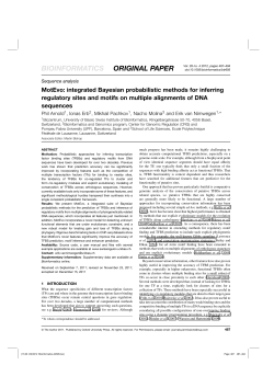 MotEvo: integrated Bayesian probabilistic