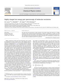 Highly charged ion energy gain spectroscopy of