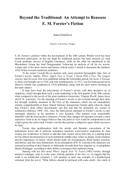 Anna Grmelov&aacute;: Beyond the Traditional: An Attempt to Reassess