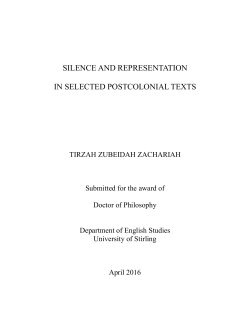 silence and representation