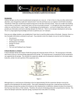 Understanding your dampers
