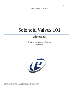 Solenoid Valves 101 - Peter Paul Electronics