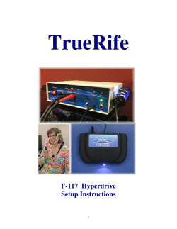 TrueRife F-117 Setup Instructions