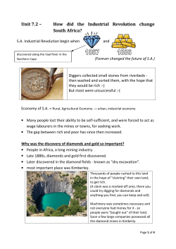 Unit 7.2 &ndash; How did the Industrial Revolution change South Africa?