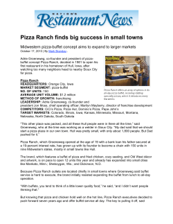 Pizza Ranch finds big success in small towns