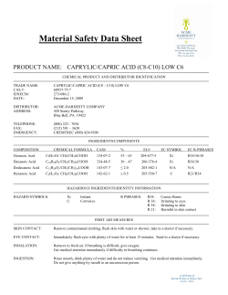 Caprylic/Capric Acid (C810) MSDS