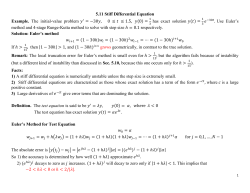 5.11 Stiff Equations