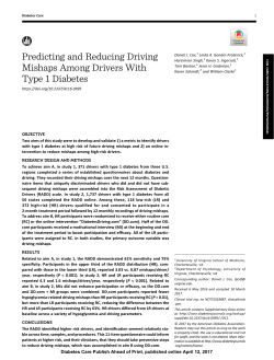 Predicting and Reducing Driving Mishaps Among