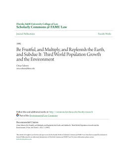 Third World Population Growth and the Environment