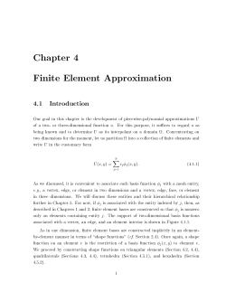 Chapter 4 Finite Element Approximation