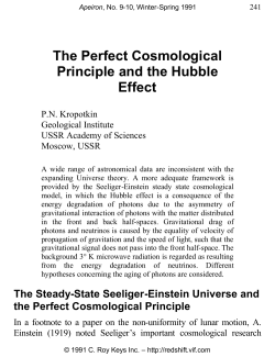 The Perfect Cosmological Principle and the Hubble Effect