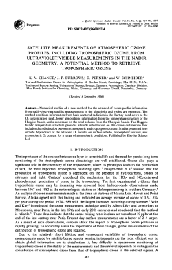 Retrieval of tropospheric ozone