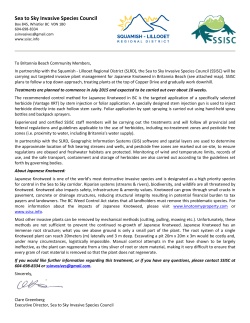 Read more about the planned treatments here. - Squamish