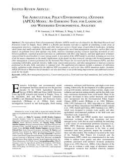 (apex) model: an emerging tool for