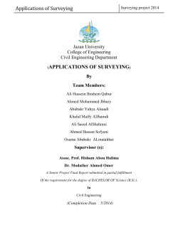 Applications of Surveying