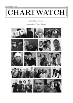 September 2005 ¿2.50 2004 Chart Booklet