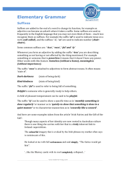 Elementary Grammar - TeaTime-Mag