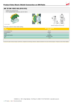 Shield Connection on DIN Rails AK 35 SN 18X3 GG
