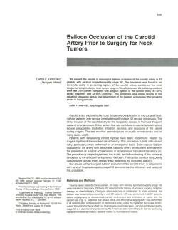 Balloon Occlusion of the Carotid Artery Prior to Surgery for Neck