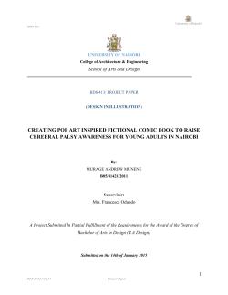 creating pop art inspired fictional comic book to raise cerebral palsy