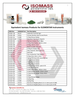 Elementar - Isomass Scientific Inc.