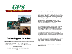 Delivering on Promises - Group Petroleum Services, Inc.