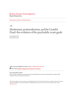 Modernism, postmodernism, and the Grateful Dead: the evolution of